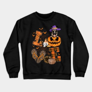 Funny Dog Lover Gift German Shepherd Halloween Pumpkin Crewneck Sweatshirt